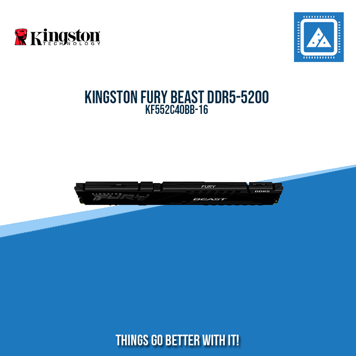 KINGSTON FURY BEAST 16GB DDR5-5200 KF552C40BB-16