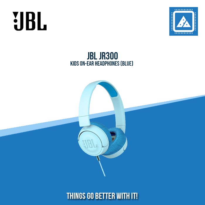 JBL JR300 KIDS ON-EAR HEADPHONES (BLUE)