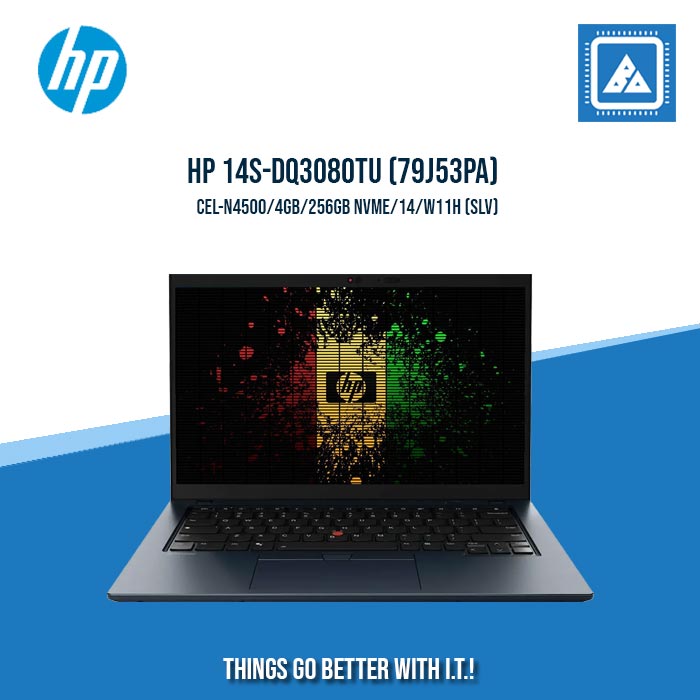 HP 14S-DQ3080TU (79J53PA) CEL-N4500/4GB/256GB NVME | BEST FOR STUDENTS LAPTOP