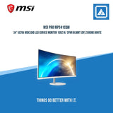 MSI PRO MP341CQW 34" ULTRA WIDE QHD LED CURVED MONITOR 100Z W/ SPKR WLMNT (DP, 2XHDMI) WHITE
