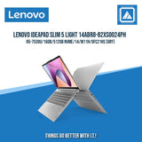 LENOVO IDEAPAD SLIM 5 LIGHT 14ABR8-82XS0024PH R5-7530U/16GB/512GB NVME | BEST FOR STUDENTS AND FREELANCERS LAPTOP