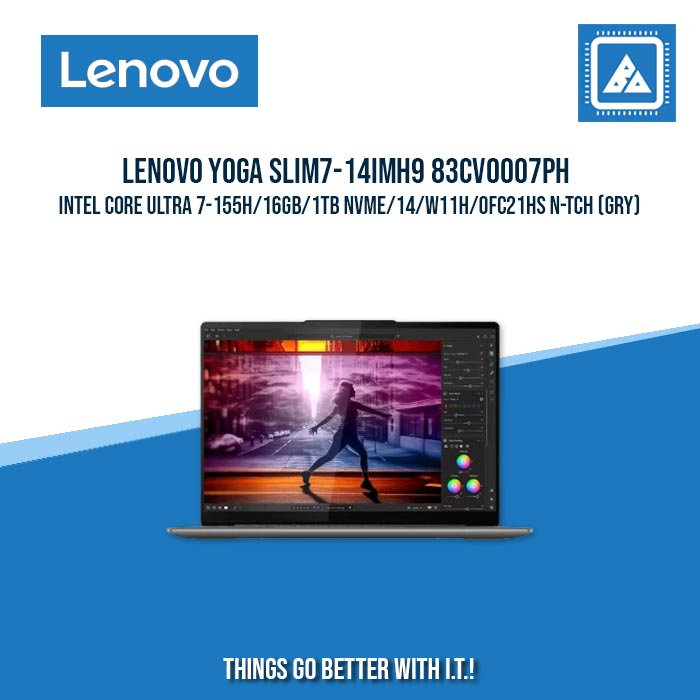 LENOVO YOGA SLIM7-14IMH9 83CV0007PH ULTRA 7-155H/16GB/1TB NVME | BEST FOR FREELANCERS LAPTOP