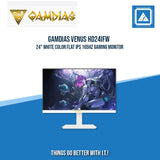 GAMDIAS VENUS HD24IFW 24" FLAT IPS 165HZ GAMING MONITOR (WHITE)
