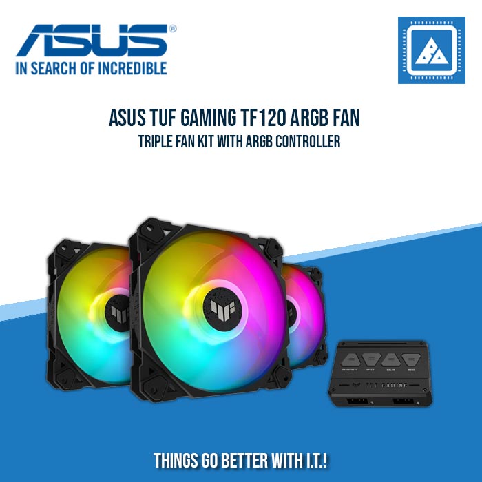 ASUS TUF GAMING TF120 ARGB FAN 3PACK (BLACK)