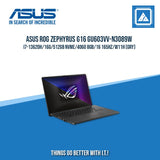 ASUS ROG ZEPHYRUS G16 GU603VV-N3089W I7-13620H/16G/512GB NVME/4060 8GB | BEST FOR GAMING AND AUTOCAD LAPTOP