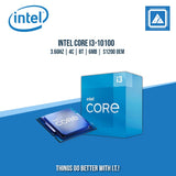 INTEL CORE I3-10100 3.6GHZ | 4C | 8T | 6MB |  S1200 | TRAY TYPE