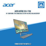 ACER ASPIRE C24-1750 I5-1240P/8GB/1TB+256GB SSD/23.8/W11H/OFC21HS AIO DESKTOP