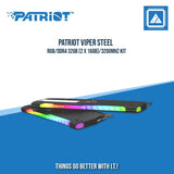 PATRIOT VIPER STEEL RGB/DDR4 32GB (2 X 16GB)/3200MHZ KIT