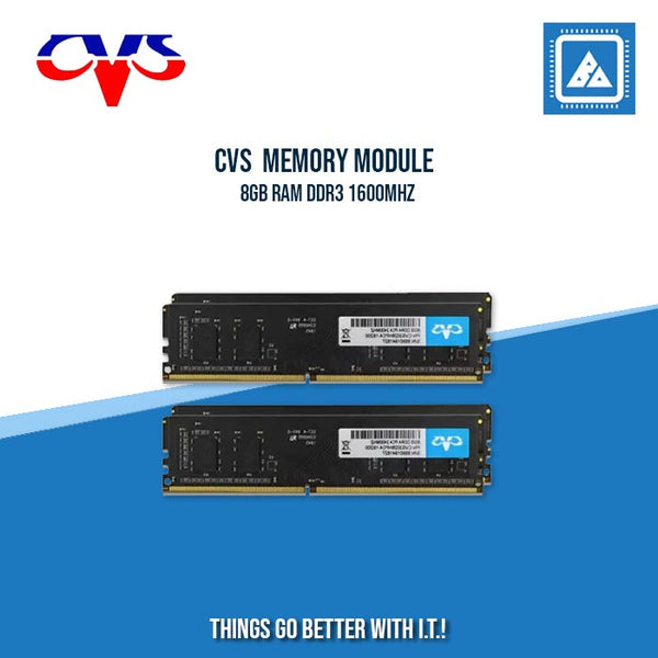 CVS MEMORY MODULE 8GB RAM DDR3 1600MHZ – BlueArm Computer Store