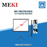 MEKI 70″ X 70″ PROJECTOR TRIPOD SCREEN