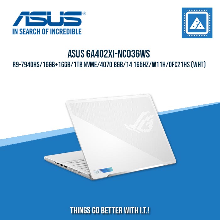 ASUS GA402XI-NC036WS R9-7940HS/16GB+16GB/1TB NVME/4070 8GB | BEST FOR GAMING AND AUTOCAD LAPTOP