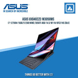 ASUS ZENBOOK PRO UX8402ZE-M3050WS I7-12700H/16GB/512GB NVME/3050TI 4GB | BEST FOR GAMING AND AUTOCAD LAPTOP
