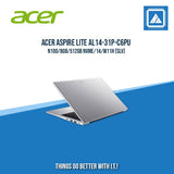 ACER ASPIRE LITE AL14-31P-C6PU N100/8GB/512GB NVME | BEST FOR STUDENTS LAPTOP