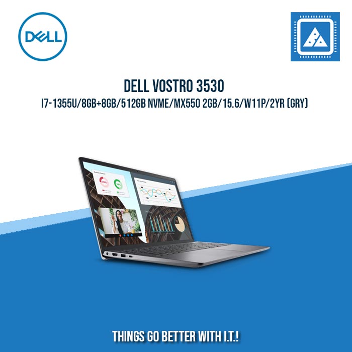 DELL VOSTRO 3530 I7-1355U/8GB+8GB/512GB NVME/MX550 2GB | BEST FOR STUDENTS AND FREELANCERS