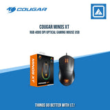 COUGAR MINOS XT RGB 4000 DPI OPTICAL GAMING MOUSE USB
