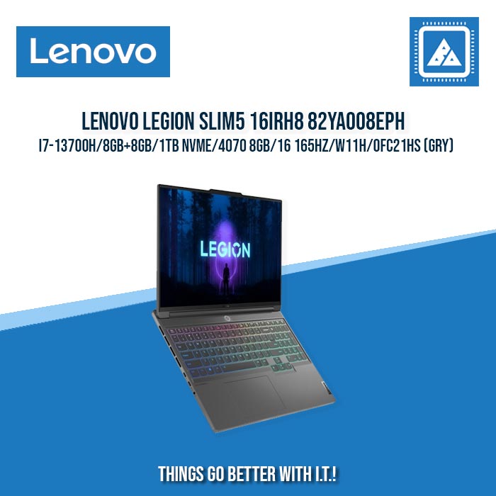LENOVO LEGION SLIM5 16IRH8 82YA008EPH I7-13700H/8GB+8GB/1TB NVME/4070 8GB | BEST FOR GAMING AND AUTOCAD LAPTOP