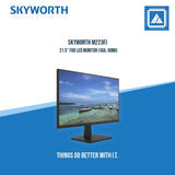 SKYWORTH M223FJ 21.5" FHD LED MONITOR (VGA, HDMI)