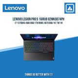 LENOVO LEGION PRO 5 16IRX8 82WK0074PH I7-13700HX/8GB+8GB/1TB NVME/4070 8GB | BEST FOR GAMING AND AUTOCAD LAPTOP