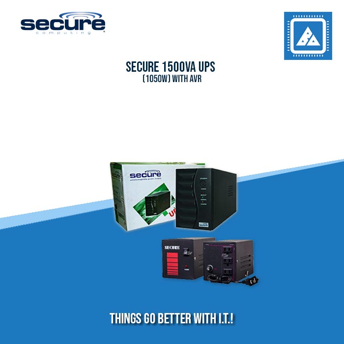 SECURE 1500VA UPS (1050W) WITH AVR