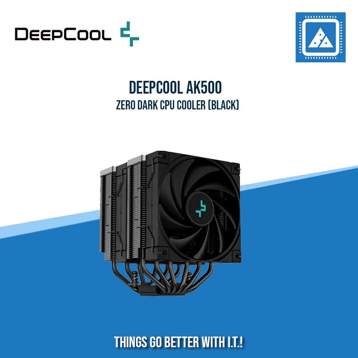 DEEPCOOL AK500 ZERO DARK CPU COOLER (BLACK)