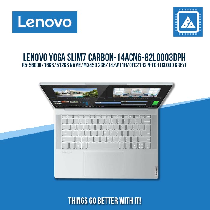 LENOVO YOGA SLIM7 CARBON-14ACN6-82L0003DPH R5-5600U | Best for Students and Freelancers Laptop