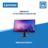 LENOVO D24-40 23.8" WIDE LED MONITOR (67A2KAC6PH) (VGA. HDMI)