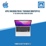 APPLE MACBOOK PRO W/ TOUCHBAR 13" M2 CHIP 8C/8GB/256GB SSD (MNEP3PP/A) SLV | BEST FOR STUDENTS AND FREELANCERS LAPTOP