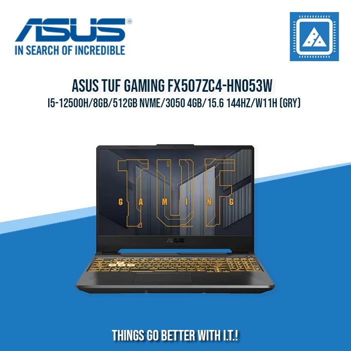 ASUS TUF GAMING FX507ZC4-HN053W I5-12500H/8GB/512GB NVME/3050 4GB | BEST FOR GAMING AND AUTOCAD LAPTOP