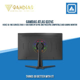 GAMDIAS ATLAS Q32VC VA 2K 165HZ 32 INCHES CURVED GAMING MONITOR