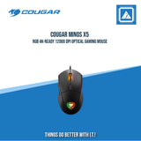 COUGAR MINOS X5 RGB 4K-READY 12000 DPI OPTICAL GAMING MOUSE (BLACK)