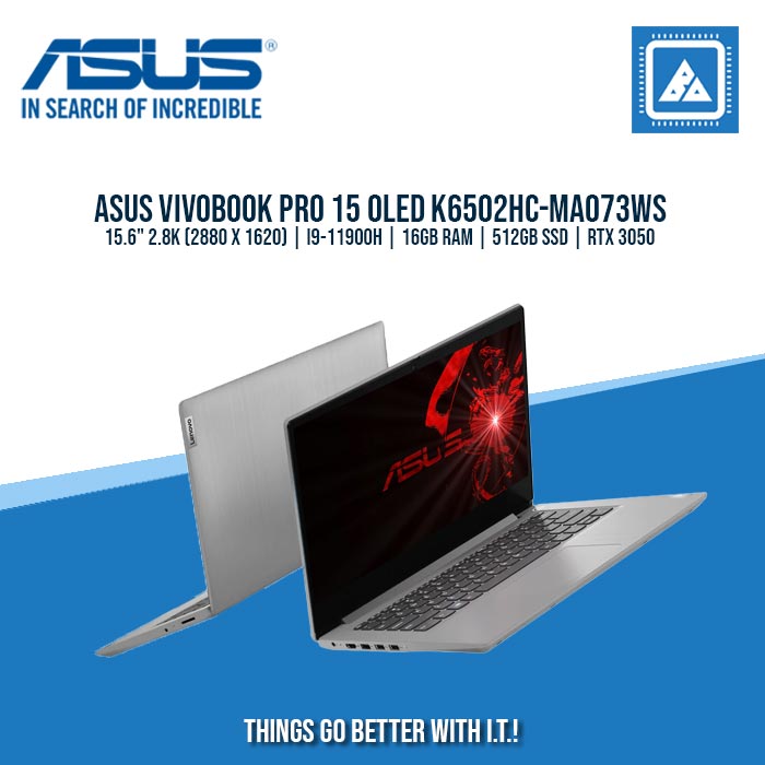 ASUS K6502HC-MA073WS I9-11900H/16GB/512GB NVME/3050 4GB | BEST FOR GAMING AND AUTOCAD LAPTOP