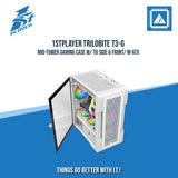 1STPLAYER TRILOBITE T3-G MID-TOWER GAMING CASE W/ TG SIDE & FRONT/ M-ATX