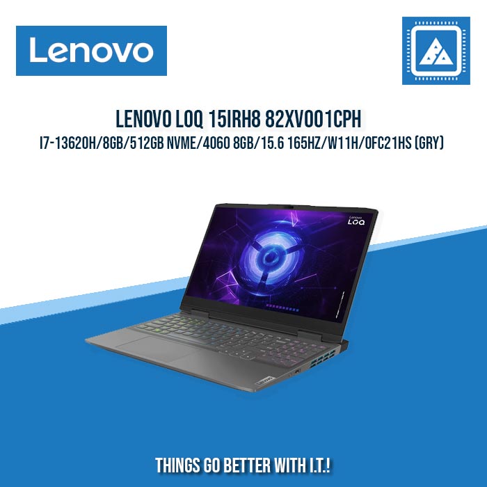 LENOVO LOQ 15IRH8 82XV001CPH I7-13620H/8GB/512GB NVME/4060 8GB | BEST FOR GAMING AND AUTOCAD LAPTOP