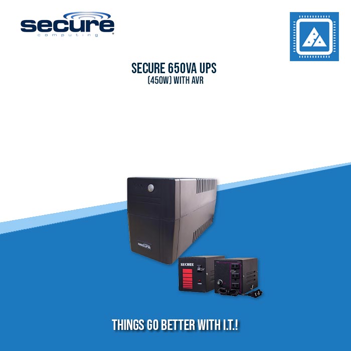 SECURE 650VA UPS (450W) WITH AVR