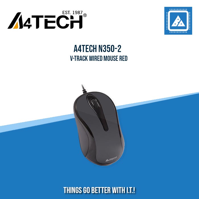 A4TECH N350-2 V-TRACK WIRED MOUSE RED