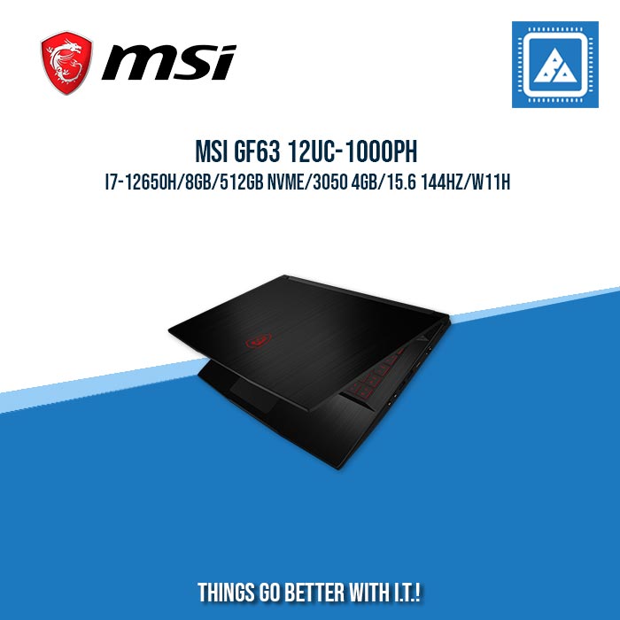 MSI GF63 12UC-1000PH I7-12650H/8GB/512GB NVME/3050 4GB | BEST FOR GAMING AND AUTOCAD LAPTOP