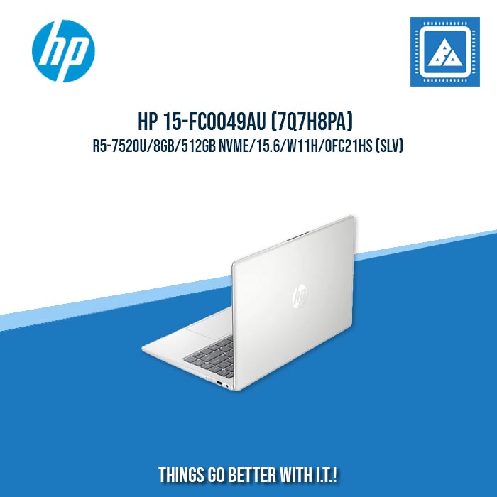 HP 15-FC0049AU (7Q7H8PA) R5-7520U/8GB/512GB NVME | BEST FOR STUDENTS AND FREELANCERS