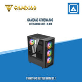 GAMDIAS ATHENA M6 LITE GAMING CASE BLACK