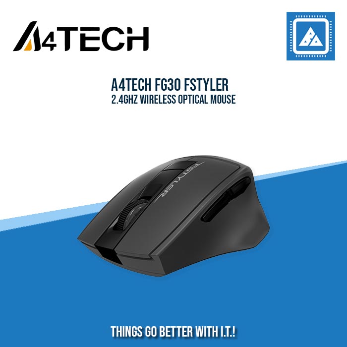 A4TECH FG30 FSTYLER 2.4GHZ WIRELESS OPTICAL MOUSE (BLUE)