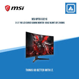 MSI OPTIX G321C 31.5" FHD LED CURVED GAMING MONITOR 165HZ WLMNT (DP, 2XHDMI)