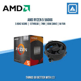 AMD RYZEN 5 5600G 3.9GHZ 6CORE | 12THREAD | 7NM | 65W (AM4) | W/FAN | TRAY TYPE