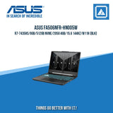 ASUS TUF GAMING FA506NFR-HN005W R7-7435HS/8GB/512GB NVME/2050 4GB || BEST FOR FREELANCERS