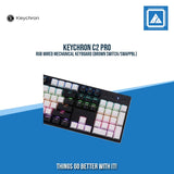 KEYCHRON C2 PRO RGB WIRED MECHANICAL KEYBOARD (BROWN SWITCH/SWAPPBL)