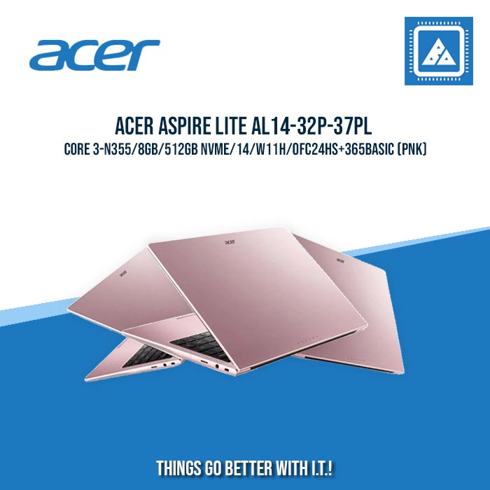 ACER ASPIRE LITE AL14-32P-37PL CORE 3-N355/8GB/512GB NVME | BEST FOR STUDENTS