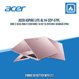 ACER ASPIRE LITE AL14-32P-37PL CORE 3-N355/8GB/512GB NVME | BEST FOR STUDENTS
