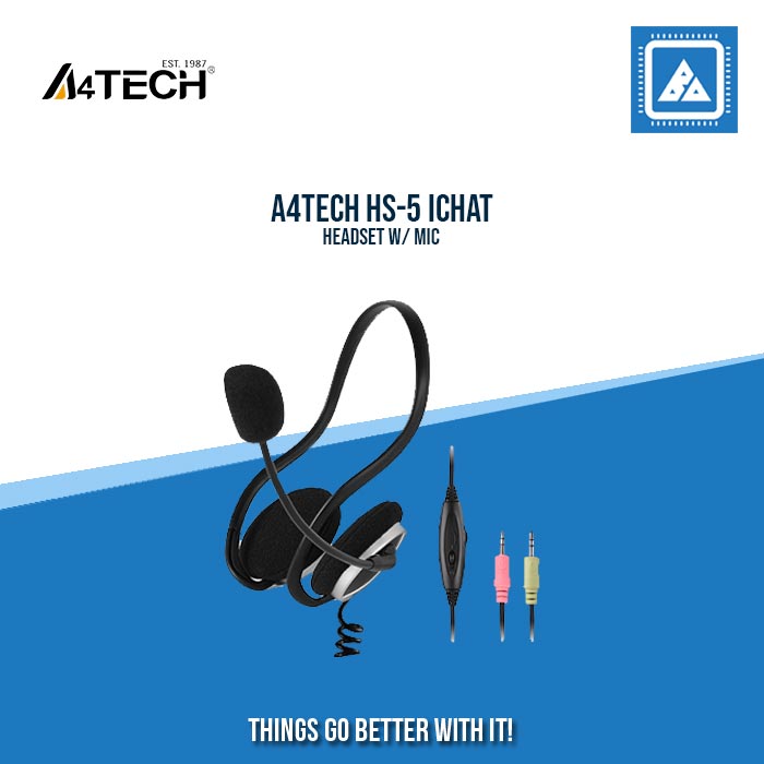 A4TECH HS-5 ICHAT HEADSET W/ MIC