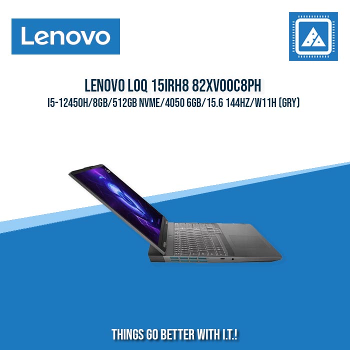LENOVO LOQ 15IRH8 82XV00C8PH I5-12450H/8GB/512GB NVME/4050 6GB | BEST FOR GAMING AND AUTOCAD LAPTOP