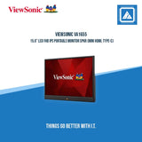 VIEWSONIC VA1655 15.6" LED FHD IPS PORTABLE MONITOR SPKR (MINI HDMI, TYPE-C)