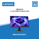 LENOVO D24-40 23.8" WIDE LED MONITOR (67A2KAC6PH) (VGA. HDMI)