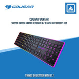 COUGAR VANTAR SCISSOR SWITCH GAMING KEYBOARD W/ 8 BACKLIGHT EFFECTS USB